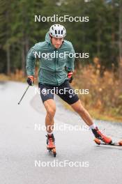 13.10.2024, Ramsau am Dachstein, Austria (AUT): Andrew Young (GBR) - Cross-Country summer training, Ramsau am Dachstein (AUT). www.nordicfocus.com. © Manzoni/NordicFocus. Every downloaded picture is fee-liable.