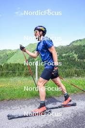 21.06.2024, Les Diablerets, Switzerland (SUI): Jonas Baumann (SUI) - Cross-Country summer training, Les Diablerets (SUI). www.nordicfocus.com. © Manzoni/NordicFocus. Every downloaded picture is fee-liable.