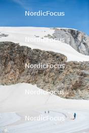 18.06.2024, Tignes, France (FRA): Flora Dolci (FRA), Léna Quintin (FRA), (l-r) - Cross-Country summer training, Tignes (FRA). www.nordicfocus.com. © Authamayou/NordicFocus. Every downloaded picture is fee-liable.