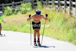 06.08.2024, Lenzerheide, Switzerland (SUI): Ilan Pittier (SUI) - Cross-Country summer training, Lenzerheide (SUI). www.nordicfocus.com. © Manzoni/NordicFocus. Every downloaded picture is fee-liable.