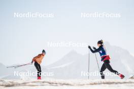 19.06.2024, Tignes, France (FRA): Maelle Veyre (FRA) - Cross-Country summer training, Tignes (FRA). www.nordicfocus.com. © Authamayou/NordicFocus. Every downloaded picture is fee-liable.