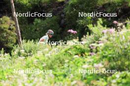 14.08.2024, Ulrichen, Switzerland (SUI): Victoria Carl (GER) - Cross-Country summer training, Ulrichen (SUI). www.nordicfocus.com. © Manzoni/NordicFocus. Every downloaded picture is fee-liable.