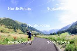 15.08.2024, Ulrichen, Switzerland (SUI): Florian Notz (GER) - Cross-Country summer training, Ulrichen (SUI). www.nordicfocus.com. © Manzoni/NordicFocus. Every downloaded picture is fee-liable.