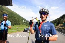 07.08.2024, Lenzerheide, Switzerland (SUI): Jon-Fadri Nufer (SUI) - Cross-Country summer training, Lenzerheide (SUI). www.nordicfocus.com. © Manzoni/NordicFocus. Every downloaded picture is fee-liable.