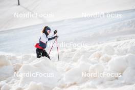 18.06.2024, Tignes, France (FRA): Mélissa Gal (FRA) - Cross-Country summer training, Tignes (FRA). www.nordicfocus.com. © Authamayou/NordicFocus. Every downloaded picture is fee-liable.