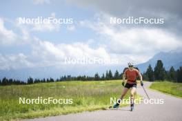 09.07.2024, Lavaze, Italy (ITA): Nadine Faehndrich (SUI) - Cross-Country summer training, Lavaze (ITA). www.nordicfocus.com. © Vanzetta/NordicFocus. Every downloaded picture is fee-liable.