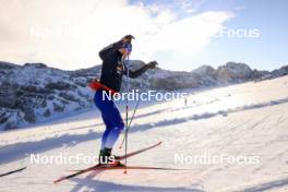 14.10.2024, Ramsau am Dachstein, Austria (AUT): Federico Pellegrino (ITA) - Cross-Country summer training, Dachsteinglacier, Ramsau am Dachstein (AUT). www.nordicfocus.com. © Manzoni/NordicFocus. Every downloaded picture is fee-liable.