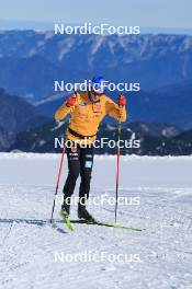 12.10.2024, Ramsau am Dachstein, Austria (AUT): Albert Kuchler (GER) - Cross-Country summer training, Dachsteinglacier, Ramsau am Dachstein (AUT). www.nordicfocus.com. © Manzoni/NordicFocus. Every downloaded picture is fee-liable.