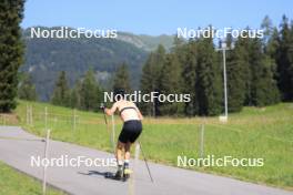 18.07.2024, Lenzerheide, Switzerland (SUI): Candide Pralong (SUI) - Cross-Country summer training, Lenzerheide (SUI). www.nordicfocus.com. © Manzoni/NordicFocus. Every downloaded picture is fee-liable.