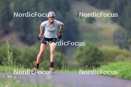 15.08.2024, Ulrichen, Switzerland (SUI): Victoria Carl (GER) - Cross-Country summer training, Ulrichen (SUI). www.nordicfocus.com. © Manzoni/NordicFocus. Every downloaded picture is fee-liable.