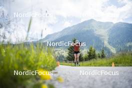 09.07.2024, Lavaze, Italy (ITA): Nadine Faehndrich (SUI) - Cross-Country summer training, Lavaze (ITA). www.nordicfocus.com. © Vanzetta/NordicFocus. Every downloaded picture is fee-liable.