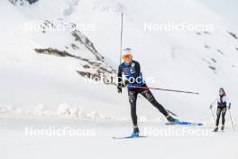 18.06.2024, Tignes, France (FRA): Delphine Claudel (FRA) - Cross-Country summer training, Tignes (FRA). www.nordicfocus.com. © Authamayou/NordicFocus. Every downloaded picture is fee-liable.