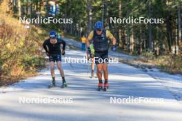 12.10.2024, Ramsau am Dachstein, Austria (AUT): Albert Kuchler (GER), Anian Sossau (GER), (l-r) - Cross-Country summer training, Ramsau am Dachstein (AUT). www.nordicfocus.com. © Manzoni/NordicFocus. Every downloaded picture is fee-liable.