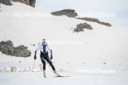 18.06.2024, Tignes, France (FRA): Léna Quintin (FRA) - Cross-Country summer training, Tignes (FRA). www.nordicfocus.com. © Authamayou/NordicFocus. Every downloaded picture is fee-liable.