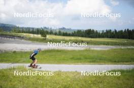 09.07.2024, Lavaze, Italy (ITA): Cyril Faehndrich (SUI) - Cross-Country summer training, Lavaze (ITA). www.nordicfocus.com. © Vanzetta/NordicFocus. Every downloaded picture is fee-liable.