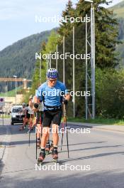 07.08.2024, Lenzerheide, Switzerland (SUI): Ilan Pittier (SUI) - Cross-Country summer training, Lenzerheide (SUI). www.nordicfocus.com. © Manzoni/NordicFocus. Every downloaded picture is fee-liable.