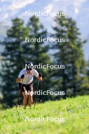 15.08.2024, Ulrichen, Switzerland (SUI): Undefined German Team B athlete competes - Cross-Country summer training, Ulrichen (SUI). www.nordicfocus.com. © Manzoni/NordicFocus. Every downloaded picture is fee-liable.