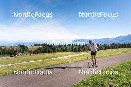 08.08.2024, Lavaze, Italy (ITA): Lucas Boegl (GER) - Cross-Country summer training, Lavaze (ITA). www.nordicfocus.com. © Vanzetta/NordicFocus. Every downloaded picture is fee-liable.