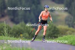 15.08.2024, Ulrichen, Switzerland (SUI): Katharina Hennig (GER) - Cross-Country summer training, Ulrichen (SUI). www.nordicfocus.com. © Manzoni/NordicFocus. Every downloaded picture is fee-liable.