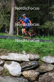 15.08.2024, Ulrichen, Switzerland (SUI): Albert Kuchler (GER), Jan-Friedrich Doerks (GER), (l-r) - Cross-Country summer training, Ulrichen (SUI). www.nordicfocus.com. © Manzoni/NordicFocus. Every downloaded picture is fee-liable.