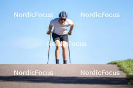 08.08.2024, Lavaze, Italy (ITA): Lucas Boegl (GER) - Cross-Country summer training, Lavaze (ITA). www.nordicfocus.com. © Vanzetta/NordicFocus. Every downloaded picture is fee-liable.