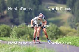 15.08.2024, Ulrichen, Switzerland (SUI): Victoria Carl (GER) - Cross-Country summer training, Ulrichen (SUI). www.nordicfocus.com. © Manzoni/NordicFocus. Every downloaded picture is fee-liable.