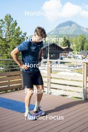 09.07.2024, Lavaze, Italy (ITA): Cyril Faehndrich (SUI) - Cross-Country summer training, Lavaze (ITA). www.nordicfocus.com. © Vanzetta/NordicFocus. Every downloaded picture is fee-liable.