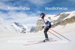 18.06.2024, Tignes, France (FRA): Mélissa Gal (FRA) - Cross-Country summer training, Tignes (FRA). www.nordicfocus.com. © Authamayou/NordicFocus. Every downloaded picture is fee-liable.