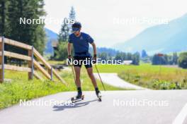 14.08.2024, Ulrichen, Switzerland (SUI): Friedrich Moch (GER) - Cross-Country summer training, Ulrichen (SUI). www.nordicfocus.com. © Manzoni/NordicFocus. Every downloaded picture is fee-liable.