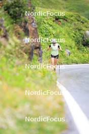 14.08.2024, Ulrichen, Switzerland (SUI): Victoria Carl (GER) - Cross-Country summer training, Ulrichen (SUI). www.nordicfocus.com. © Manzoni/NordicFocus. Every downloaded picture is fee-liable.