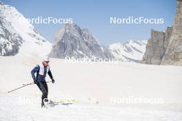 19.06.2024, Tignes, France (FRA): Lucas Chanavat (FRA) - Cross-Country summer training, Tignes (FRA). www.nordicfocus.com. © Authamayou/NordicFocus. Every downloaded picture is fee-liable.