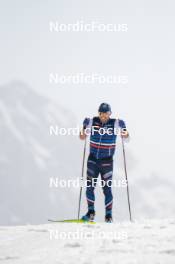 19.06.2024, Tignes, France (FRA): Thibaut Chene (FRA), Coach Team France - Cross-Country summer training, Tignes (FRA). www.nordicfocus.com. © Authamayou/NordicFocus. Every downloaded picture is fee-liable.