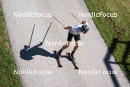 08.08.2024, Lavaze, Italy (ITA): Lucas Boegl (GER) - Cross-Country summer training, Lavaze (ITA). www.nordicfocus.com. © Vanzetta/NordicFocus. Every downloaded picture is fee-liable.