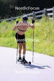 18.07.2024, Lenzerheide, Switzerland (SUI): Candide Pralong (SUI) - Cross-Country summer training, Lenzerheide (SUI). www.nordicfocus.com. © Manzoni/NordicFocus. Every downloaded picture is fee-liable.