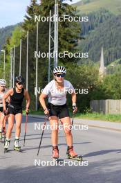 07.08.2024, Lenzerheide, Switzerland (SUI): Nina Riederer (LIE) - Cross-Country summer training, Lenzerheide (SUI). www.nordicfocus.com. © Manzoni/NordicFocus. Every downloaded picture is fee-liable.