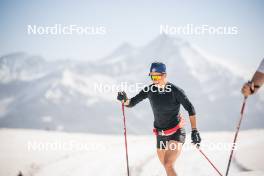 19.06.2024, Tignes, France (FRA): Flora Dolci (FRA) - Cross-Country summer training, Tignes (FRA). www.nordicfocus.com. © Authamayou/NordicFocus. Every downloaded picture is fee-liable.