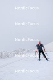 22.06.2024, Les Diablerets, Switzerland (SUI): Alina Meier (SUI), Karoline Braten Guidon (SUI), coach Team Switzerland, (l-r) - Cross-Country summer training on the Glacier 3000, Les Diablerets (SUI). www.nordicfocus.com. © Manzoni/NordicFocus. Every downloaded picture is fee-liable.