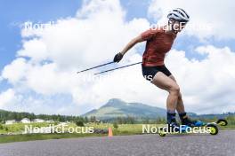 09.07.2024, Lavaze, Italy (ITA): Nadine Faehndrich (SUI) - Cross-Country summer training, Lavaze (ITA). www.nordicfocus.com. © Vanzetta/NordicFocus. Every downloaded picture is fee-liable.