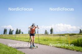 09.07.2024, Lavaze, Italy (ITA): Nadine Faehndrich (SUI) - Cross-Country summer training, Lavaze (ITA). www.nordicfocus.com. © Vanzetta/NordicFocus. Every downloaded picture is fee-liable.