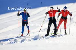 14.10.2024, Ramsau am Dachstein, Austria (AUT): Mika Vermeulen (AUT), Lukas Mrkonjic (AUT), (l-r) - Cross-Country summer training, Dachsteinglacier, Ramsau am Dachstein (AUT). www.nordicfocus.com. © Manzoni/NordicFocus. Every downloaded picture is fee-liable.