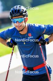 15.08.2024, Ulrichen, Switzerland (SUI): Florian Notz (GER) - Cross-Country summer training, Ulrichen (SUI). www.nordicfocus.com. © Manzoni/NordicFocus. Every downloaded picture is fee-liable.