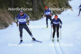 07.11.2024, Davos, Switzerland (SUI): Valerio Grond (SUI), Nadia Kaelin (SUI), (l-r) - Cross-Country training, snowfarming track, Davos (SUI). www.nordicfocus.com. © Manzoni/NordicFocus. Every downloaded picture is fee-liable.