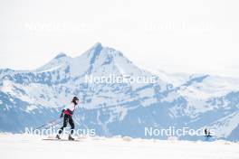 18.06.2024, Tignes, France (FRA): Mélissa Gal (FRA) - Cross-Country summer training, Tignes (FRA). www.nordicfocus.com. © Authamayou/NordicFocus. Every downloaded picture is fee-liable.