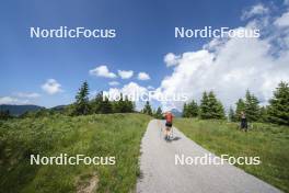 09.07.2024, Lavaze, Italy (ITA): Nadine Faehndrich (SUI) - Cross-Country summer training, Lavaze (ITA). www.nordicfocus.com. © Vanzetta/NordicFocus. Every downloaded picture is fee-liable.