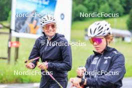 21.06.2024, Les Diablerets, Switzerland (SUI): Desiree Steiner (SUI), Nadia Kaelin (SUI), (l-r) - Cross-Country summer training, Les Diablerets (SUI). www.nordicfocus.com. © Manzoni/NordicFocus. Every downloaded picture is fee-liable.