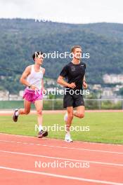 03.07.2024, Saint-Claude, France (FRA): Candide Pralong (SUI), Team Nordic Experience - Cross-Country summer training, Sainte-Claude (FRA). www.nordicfocus.com. © Manzoni/NordicFocus. Every downloaded picture is fee-liable.