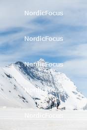 18.06.2024, Tignes, France (FRA): Flora Dolci (FRA), Léna Quintin (FRA), (l-r) - Cross-Country summer training, Tignes (FRA). www.nordicfocus.com. © Authamayou/NordicFocus. Every downloaded picture is fee-liable.