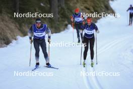 07.11.2024, Davos, Switzerland (SUI): Valerio Grond (SUI), Nadia Kaelin (SUI), (l-r) - Cross-Country training, snowfarming track, Davos (SUI). www.nordicfocus.com. © Manzoni/NordicFocus. Every downloaded picture is fee-liable.