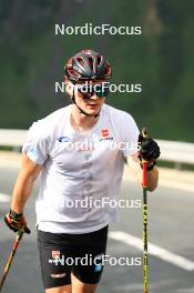 14.08.2024, Ulrichen, Switzerland (SUI): Tom Emilio Wagner (GER) - Cross-Country summer training, Ulrichen (SUI). www.nordicfocus.com. © Manzoni/NordicFocus. Every downloaded picture is fee-liable.