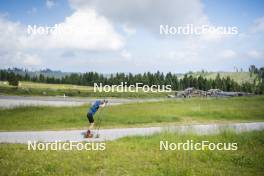 09.07.2024, Lavaze, Italy (ITA): Cyril Faehndrich (SUI) - Cross-Country summer training, Lavaze (ITA). www.nordicfocus.com. © Vanzetta/NordicFocus. Every downloaded picture is fee-liable.